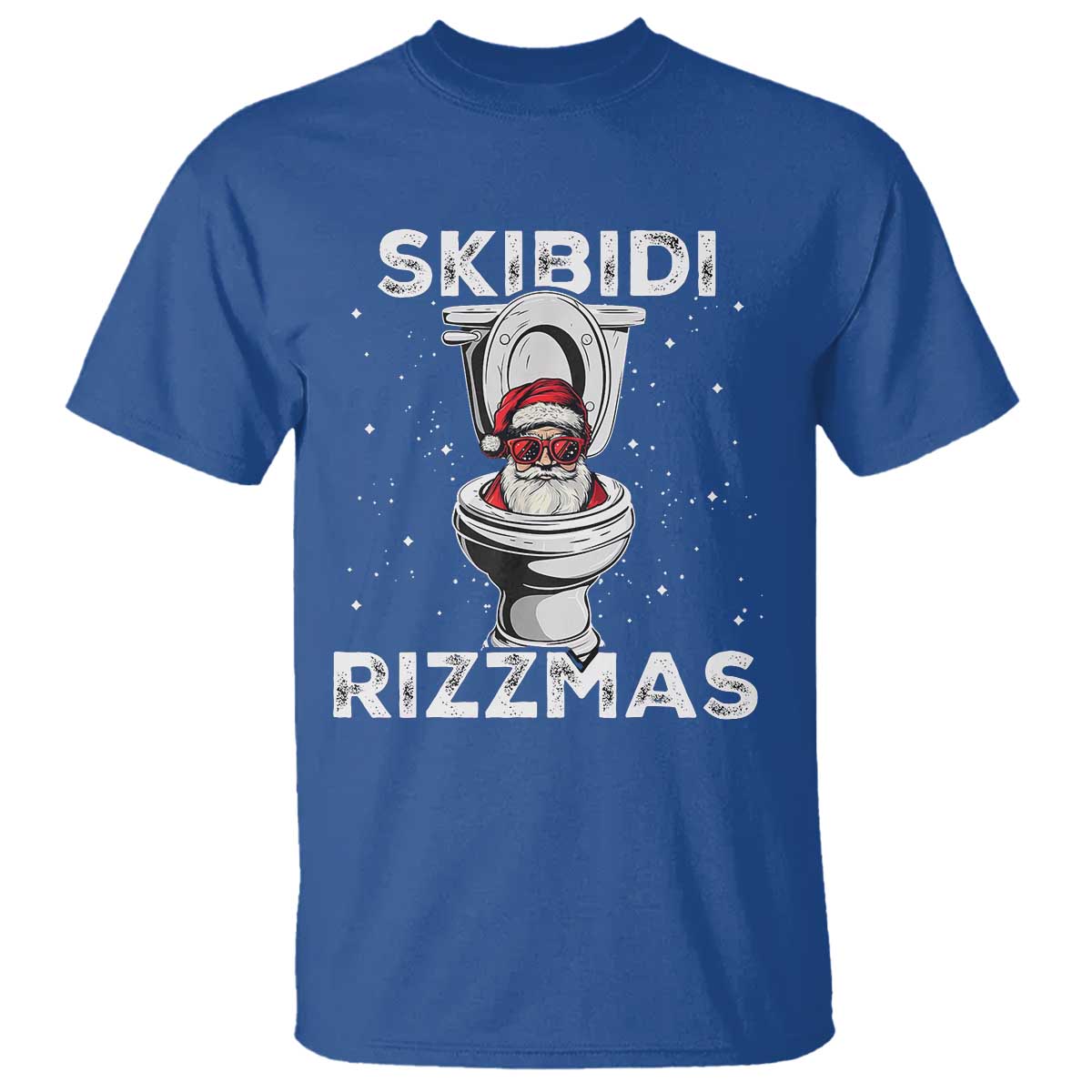 Funny Santa Rizz Christmas T Shirt Skibiti Toilet Rizzmas - Wonder Print Shop