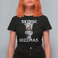 Funny Santa Rizz Christmas T Shirt For Women Skibiti Toilet Rizzmas - Wonder Print Shop