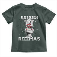 Funny Santa Rizz Christmas Toddler T Shirt Skibiti Toilet Rizzmas