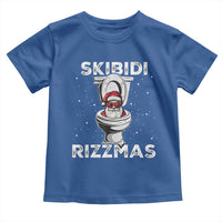 Funny Santa Rizz Christmas Toddler T Shirt Skibiti Toilet Rizzmas
