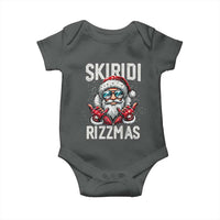 Christmas Bruh Baby Onesie Green Xmas Santa Hat Festive Vibe