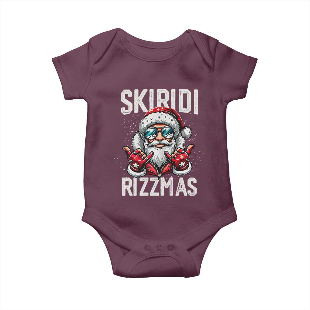 Christmas Bruh Baby Onesie Green Xmas Santa Hat Festive Vibe
