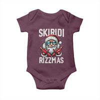 Christmas Bruh Baby Onesie Green Xmas Santa Hat Festive Vibe