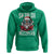 Christmas Bruh Hoodie Green Xmas Santa Hat Festive Vibe