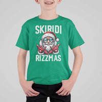 Christmas Bruh T Shirt For Kid Green Xmas Santa Hat Festive Vibe - Wonder Print Shop