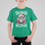 Christmas Bruh T Shirt For Kid Green Xmas Santa Hat Festive Vibe - Wonder Print Shop