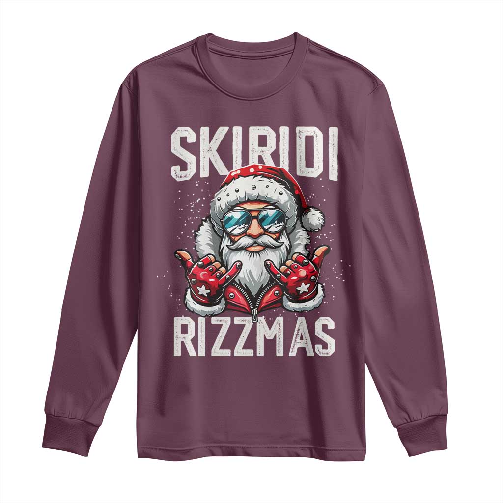 Christmas Bruh Long Sleeve Shirt Green Xmas Santa Hat Festive Vibe