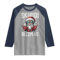 Christmas Bruh Raglan Shirt Green Xmas Santa Hat Festive Vibe