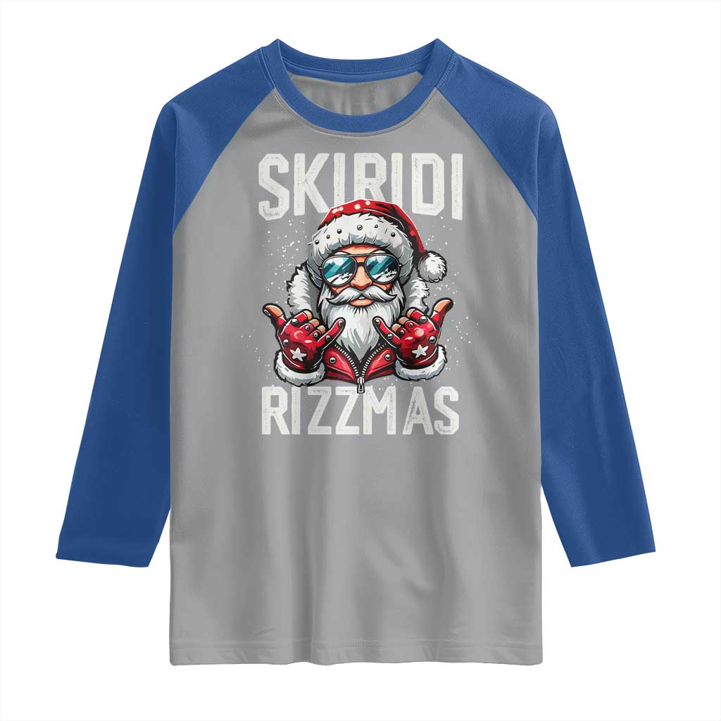 Christmas Bruh Raglan Shirt Green Xmas Santa Hat Festive Vibe
