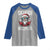 Christmas Bruh Raglan Shirt Green Xmas Santa Hat Festive Vibe