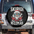 Christmas Bruh Spare Tire Cover Green Xmas Santa Hat Festive Vibe
