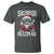 Christmas Bruh T Shirt Green Xmas Santa Hat Festive Vibe - Wonder Print Shop