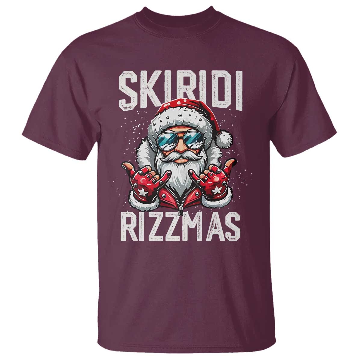Christmas Bruh T Shirt Green Xmas Santa Hat Festive Vibe - Wonder Print Shop