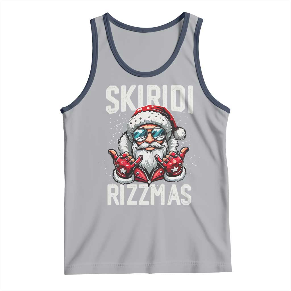 Christmas Bruh Tank Top Green Xmas Santa Hat Festive Vibe