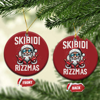Funny Santa Rizz Xmas Christmas Ornament Skibidi Rizzmas Gen Alpha Slang Cool Santa - Wonder Print Shop