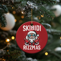 Funny Santa Rizz Xmas Christmas Ornament Skibidi Rizzmas Gen Alpha Slang Cool Santa - Wonder Print Shop