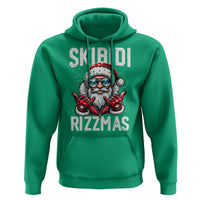 Funny Santa Rizz Christmas Hoodie Skibidi Rizzmas Gen Alpha Slang Cool Santa