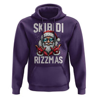Funny Santa Rizz Christmas Hoodie Skibidi Rizzmas Gen Alpha Slang Cool Santa