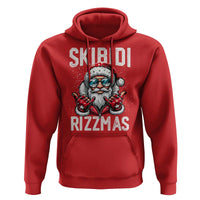 Funny Santa Rizz Christmas Hoodie Skibidi Rizzmas Gen Alpha Slang Cool Santa