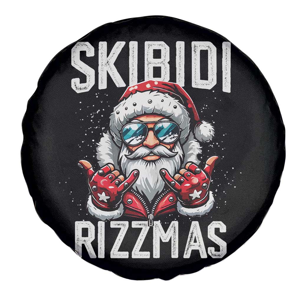 Funny Santa Rizz Christmas Spare Tire Cover Skibidi Rizzmas Gen Alpha Slang Cool Santa