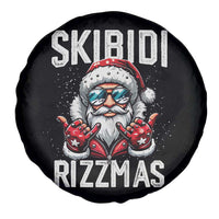 Funny Santa Rizz Christmas Spare Tire Cover Skibidi Rizzmas Gen Alpha Slang Cool Santa