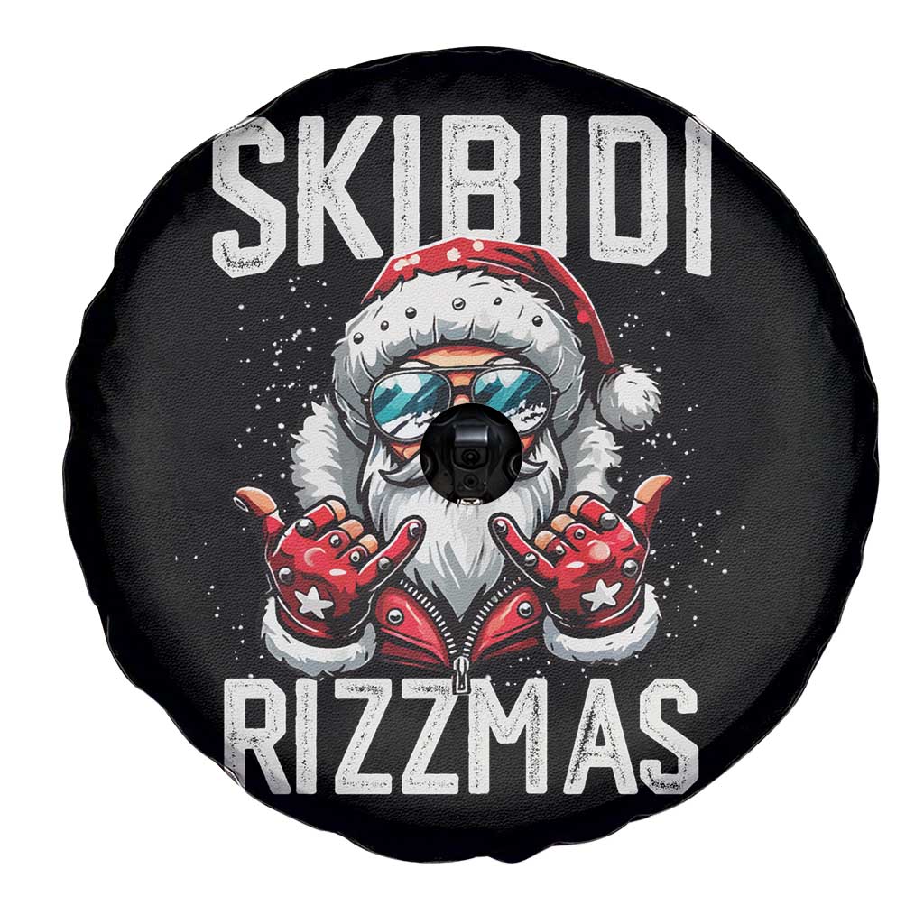 Funny Santa Rizz Christmas Spare Tire Cover Skibidi Rizzmas Gen Alpha Slang Cool Santa