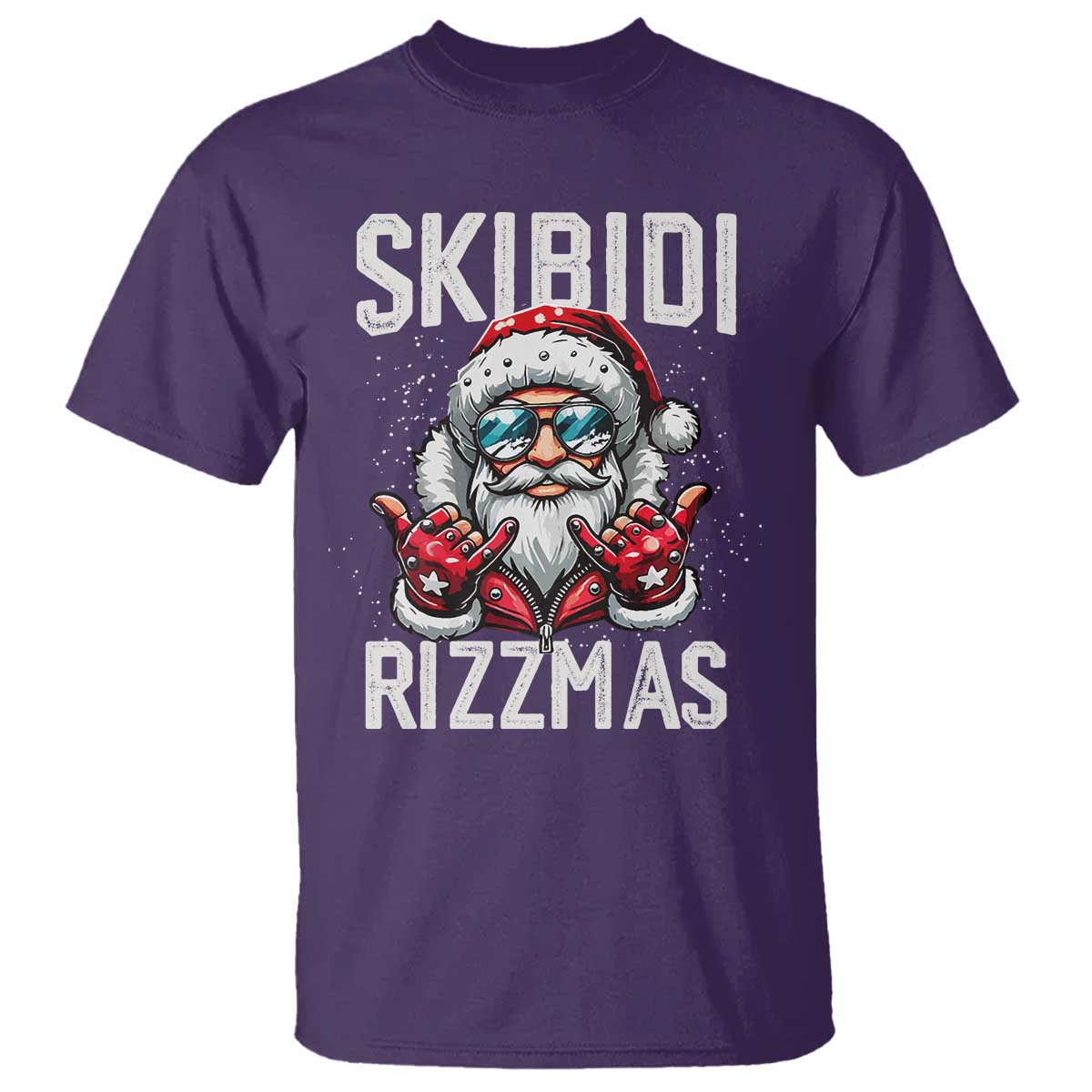 Funny Santa Rizz Christmas T Shirt Skibidi Rizzmas Gen Alpha Slang Cool Santa - Wonder Print Shop