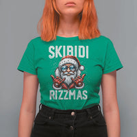Funny Santa Rizz Christmas T Shirt For Women Skibidi Rizzmas Gen Alpha Slang Cool Santa - Wonder Print Shop