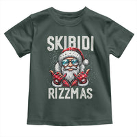 Funny Santa Rizz Christmas Toddler T Shirt Skibidi Rizzmas Gen Alpha Slang Cool Santa