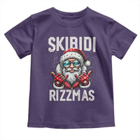 Funny Santa Rizz Christmas Toddler T Shirt Skibidi Rizzmas Gen Alpha Slang Cool Santa