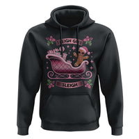 Groovy Pink Christmas Gingerbrad Hoodie Sleigh Girl Sleigh Festive Xmas Holiday Girls