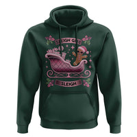 Groovy Pink Christmas Gingerbrad Hoodie Sleigh Girl Sleigh Festive Xmas Holiday Girls