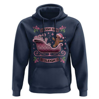 Groovy Pink Christmas Gingerbrad Hoodie Sleigh Girl Sleigh Festive Xmas Holiday Girls