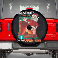 Funny Naughty Santa Spare Tire Cover Chestnuts Roasting On An Open Fire Dirty Food Pun Xmas Joke