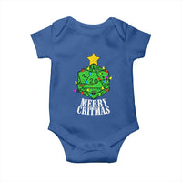 Christmas Gamer Baby Onesie Merry Critmas D20 RPG Gaming Xmas Tree