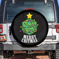Christmas Gamer Spare Tire Cover Merry Critmas D20 RPG Gaming Xmas Tree