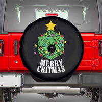 Christmas Gamer Spare Tire Cover Merry Critmas D20 RPG Gaming Xmas Tree