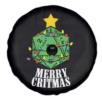 Christmas Gamer Spare Tire Cover Merry Critmas D20 RPG Gaming Xmas Tree