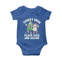 Christmas Teacher Baby Onesie There’s Snow Place Like 2nd Grade Merry Xmas Retro Groovy
