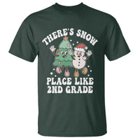 Christmas Teacher T Shirt Theres Snow Place Like 2nd Grade Merry Xmas Retro Groovy - Wonder Print Shop