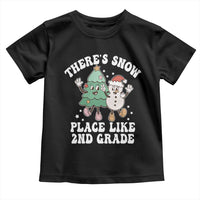 Christmas Teacher Toddler T Shirt There’s Snow Place Like 2nd Grade Merry Xmas Retro Groovy