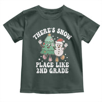 Christmas Teacher Toddler T Shirt There’s Snow Place Like 2nd Grade Merry Xmas Retro Groovy