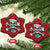Xmas Pirate Skull Christmas Ornament Yo Ho Ho Boat Cruise Xmas Crossbones - Wonder Print Shop