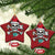 Xmas Pirate Skull Christmas Ornament Yo Ho Ho Boat Cruise Xmas Crossbones - Wonder Print Shop