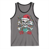 Christmas Pirate Skull Tank Top Yo Ho Ho Boat Cruise Xmas Crossbones