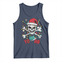 Christmas Pirate Skull Tank Top Yo Ho Ho Boat Cruise Xmas Crossbones