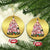 Cute Pink Pigs Xmas Tree Christmas Ornament Funny Farmer Xmas Lights Festive Vibe - Wonder Print Shop