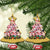 Cute Pink Pigs Xmas Tree Christmas Ornament Funny Farmer Xmas Lights Festive Vibe - Wonder Print Shop