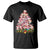 Cute Pink Pigs Christmas Tree T Shirt Funny Farmer Xmas Lights Festive Vibe - Wonder Print Shop