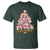 Cute Pink Pigs Christmas Tree T Shirt Funny Farmer Xmas Lights Festive Vibe - Wonder Print Shop